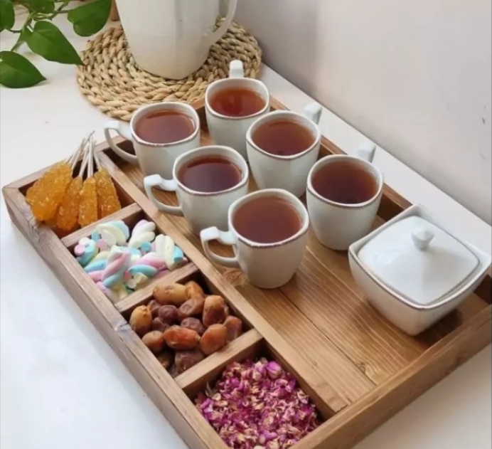 سینی چای چوبی سینی تنقلات