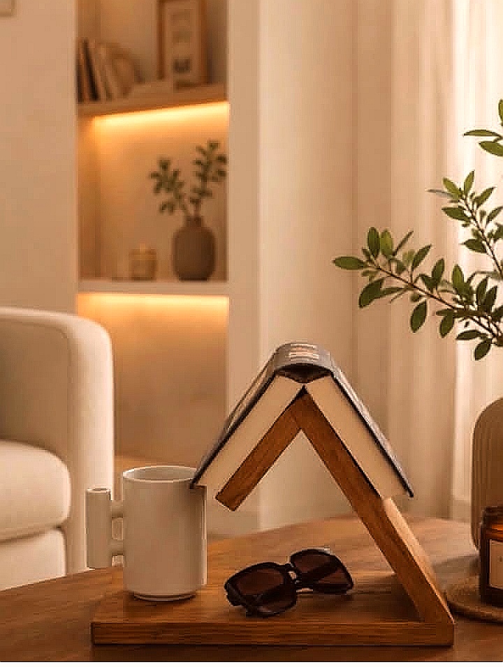 استند چوبی رومیزی کتاب هولدر چوبی کتاب